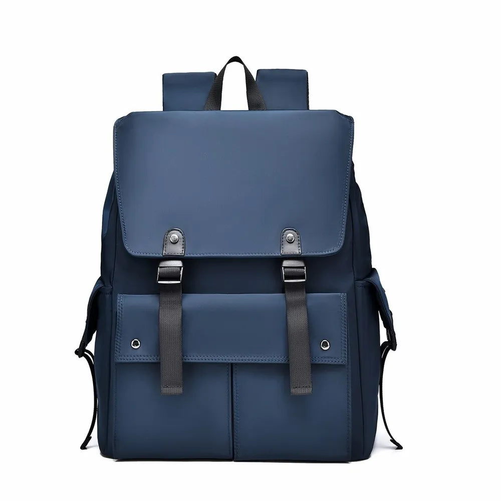 PU Leather Multi-Pockets Adjustable Strap Backpack