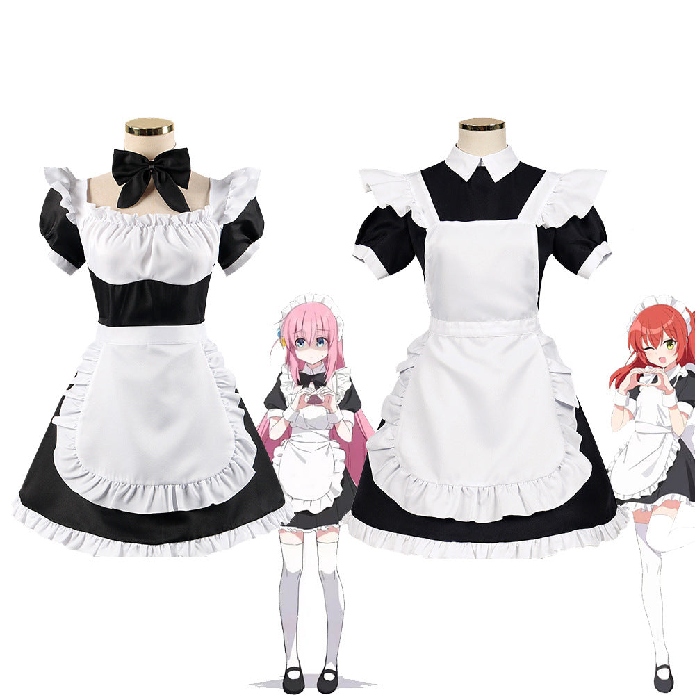 Bocchi & Kita maid costume, cosplay anime costume