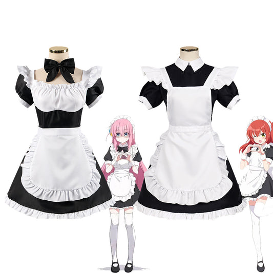 Bocchi & Kita maid costume, cosplay anime costume