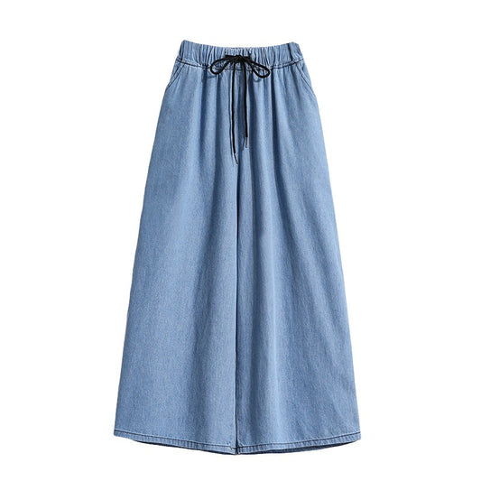 Fashionable And Comfortable Large Size Skirt For Aesthetic Inspired Outfits. [Blue & Light Blue]