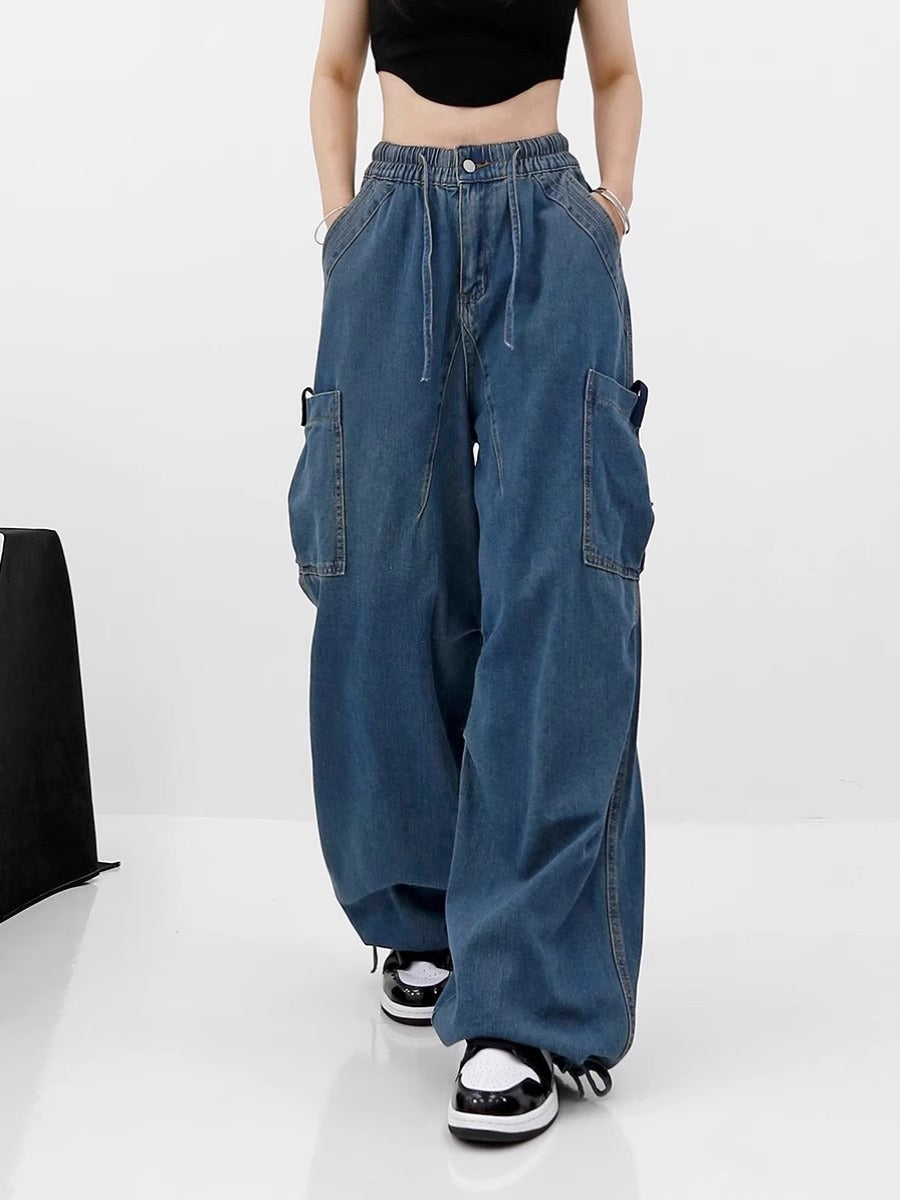 Blue Bandage w. Elastic Pockets [For Korean Inspired Outfits, Grunge Outfits.]