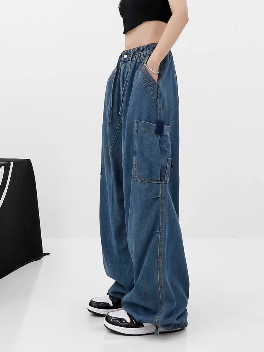 Blue Bandage w. Elastic Pockets [For Korean Inspired Outfits, Grunge Outfits.]