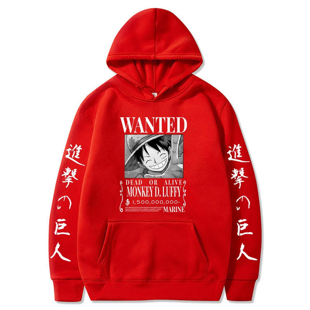 One Piece Hoodie [Wanted: Luffy]